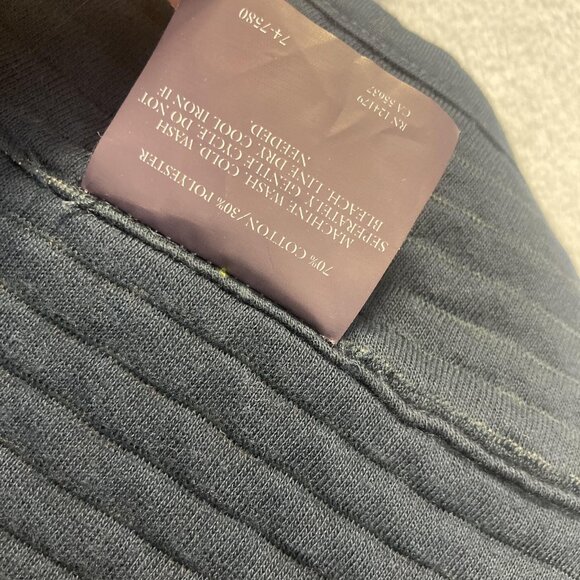 NWT Johnston & Murphy Reversible Quilted Zip Up Knit Vest Mens 3XL Navy Blue Tan - Picture 13 of 16